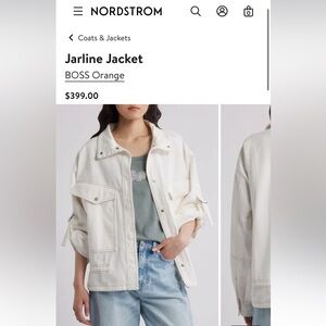 $399 newest style! Boss Orange C Jarline D Jacket women oversized fit size 34